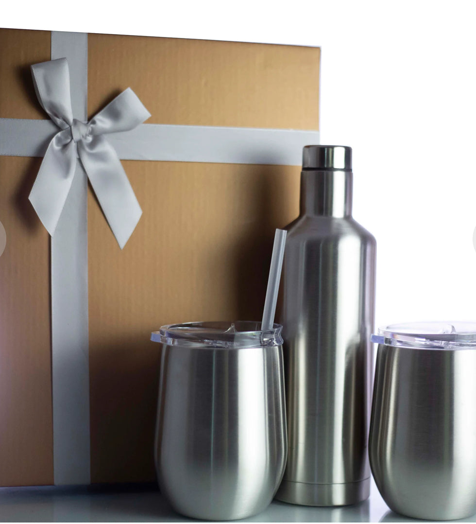 Wine tumbler gift set