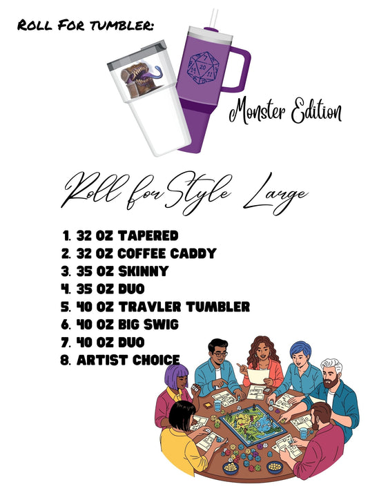 Roll For Tumbler (Large 32oz - 40oz)