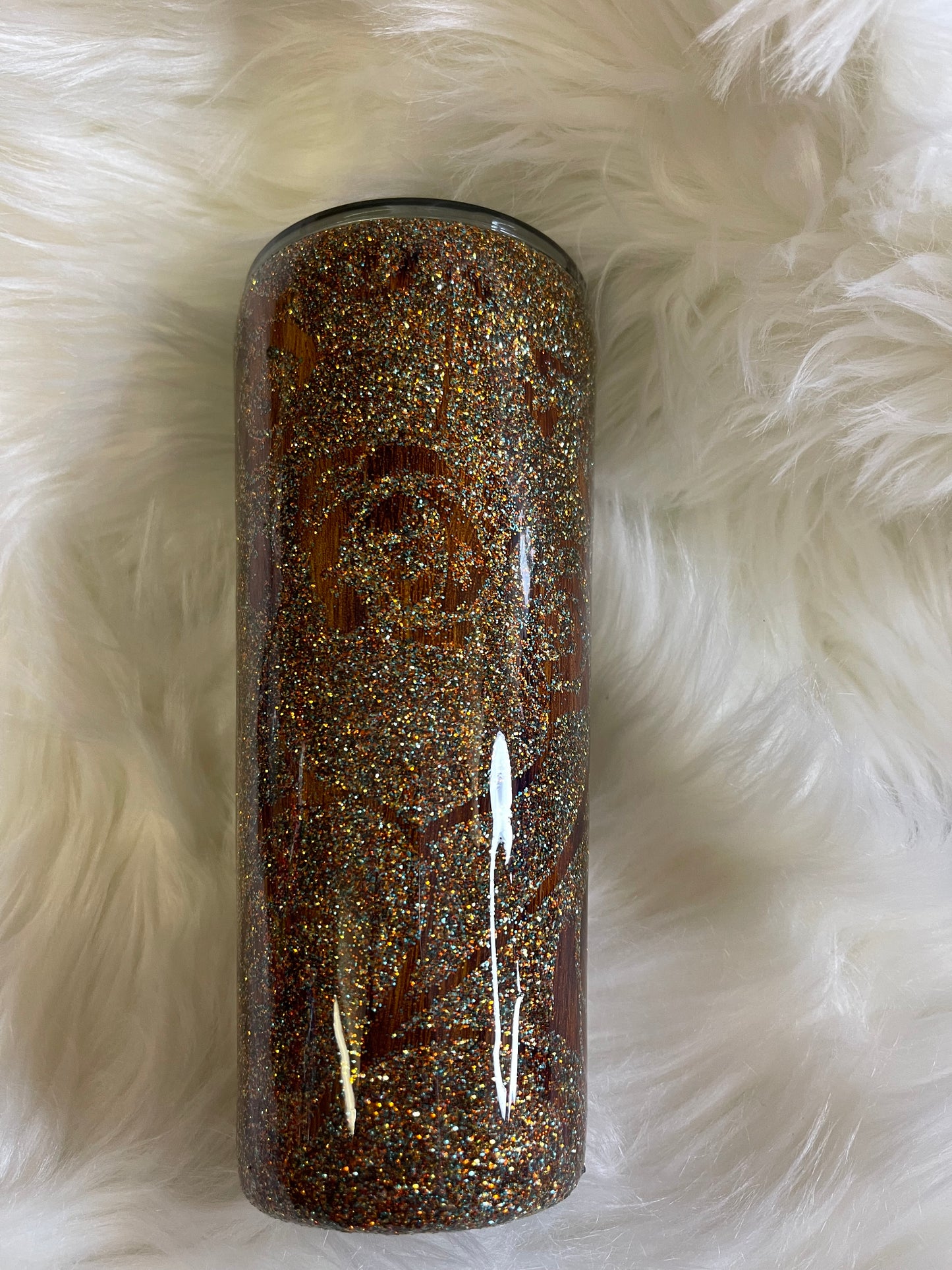 Glitter Rose Wood Grain